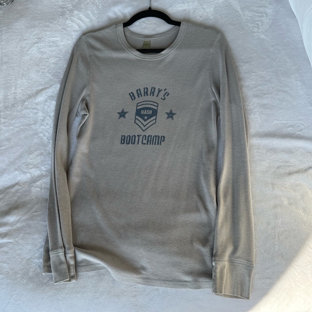 Men's Long Sleeve Thermal Tee - Light Gray